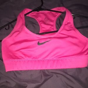 Nike Dri-Fit XS Pink and Black Sports Bra